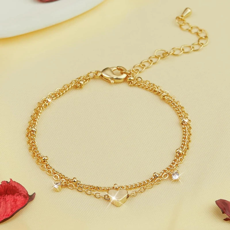HeartLink™ – Waterproof CZ Anklet