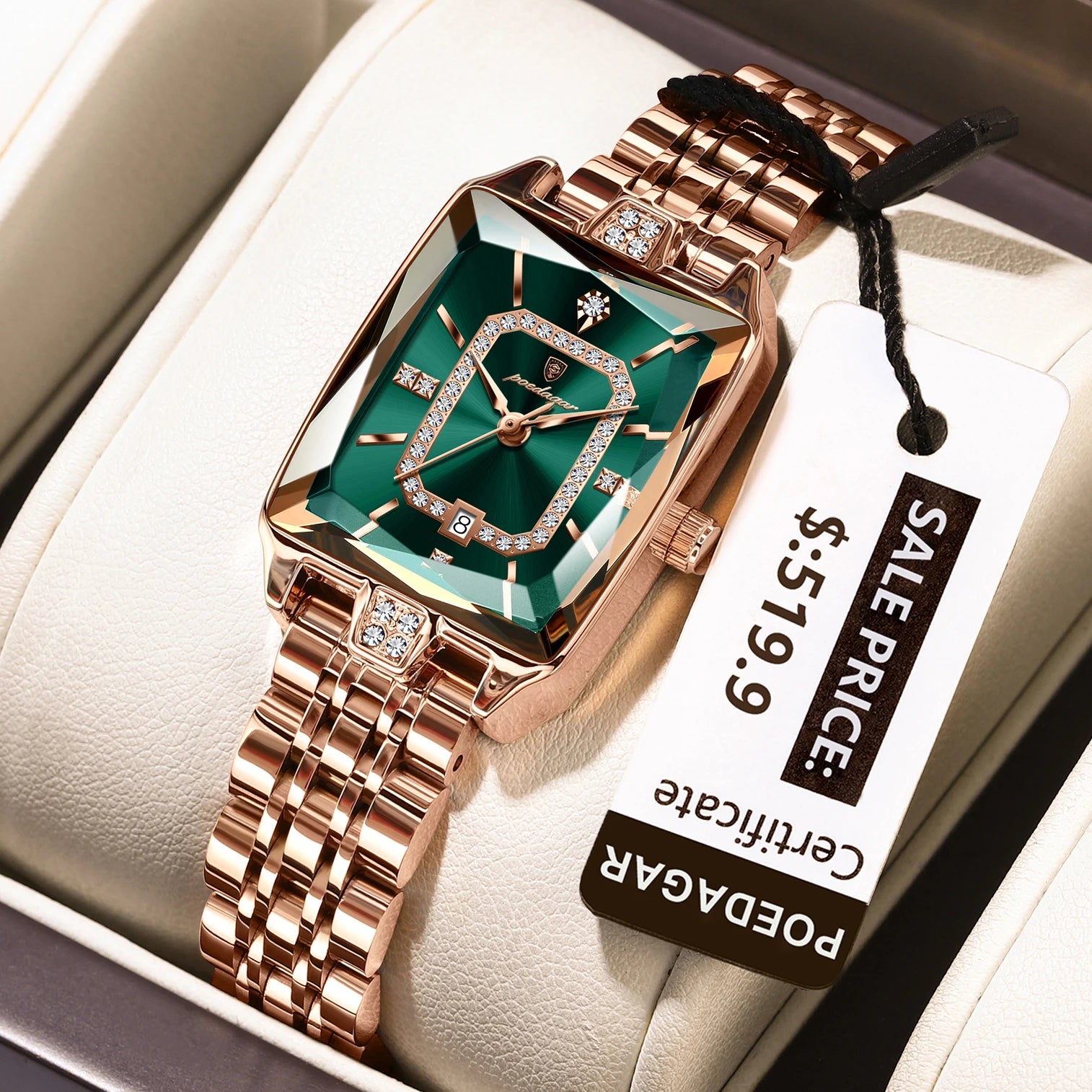 Luxury Ladies Quartz Watch – Poedagar Elegance™