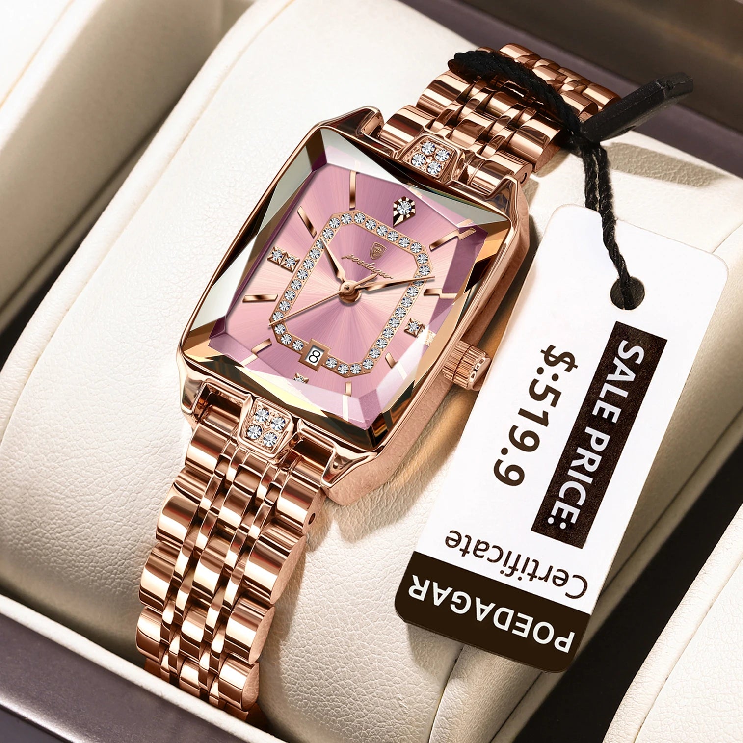 Luxury Ladies Quartz Watch – Poedagar Elegance™