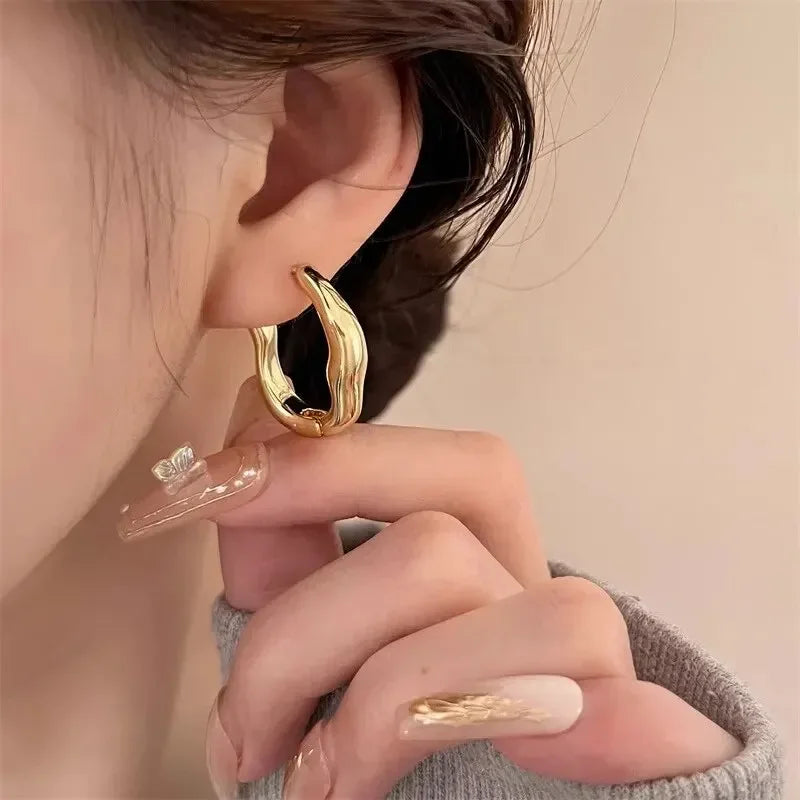 Irregular Metallic Hoops – Auria™