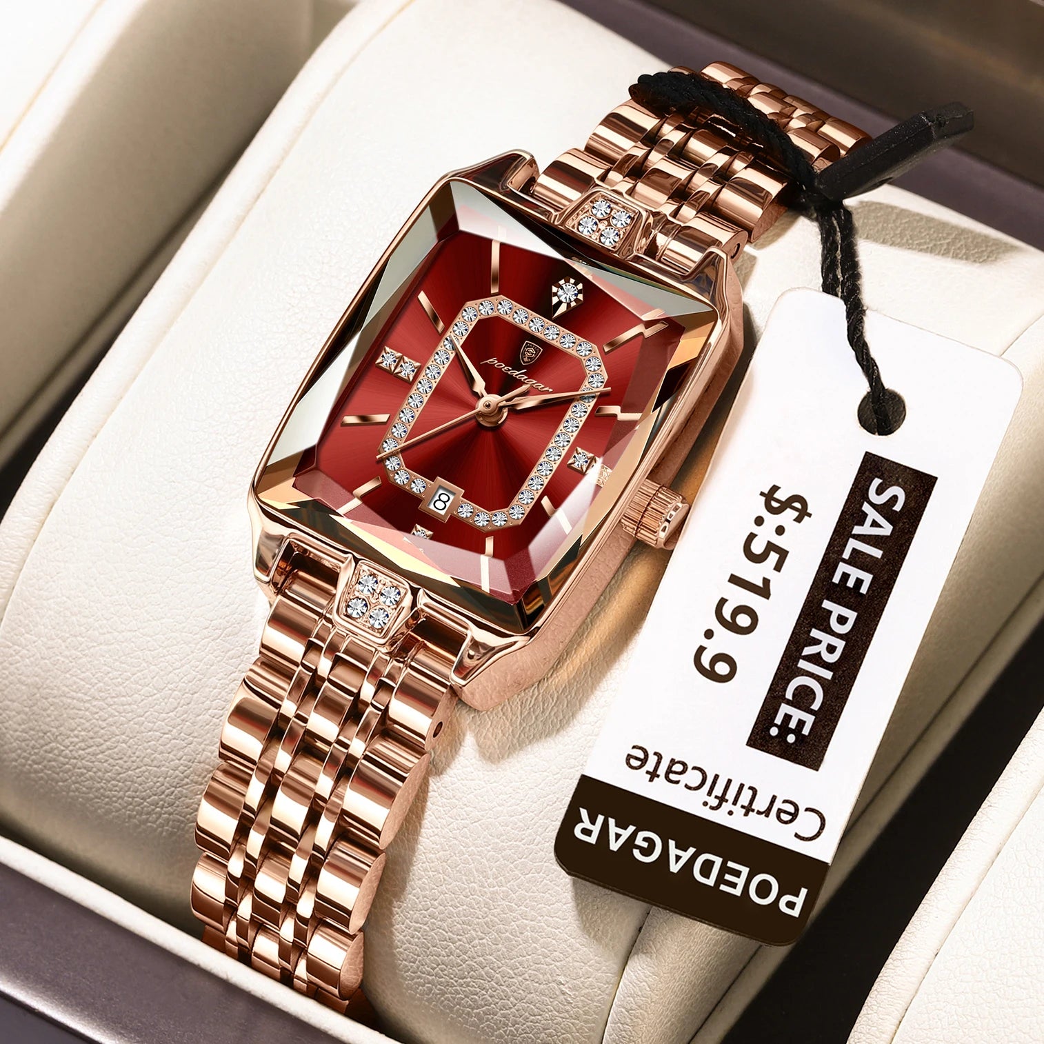 Luxury Ladies Quartz Watch – Poedagar Elegance™
