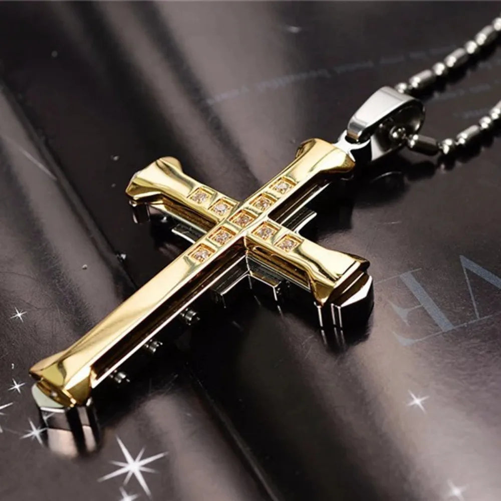 Crystal Cross Pendant – TrinityGlow™