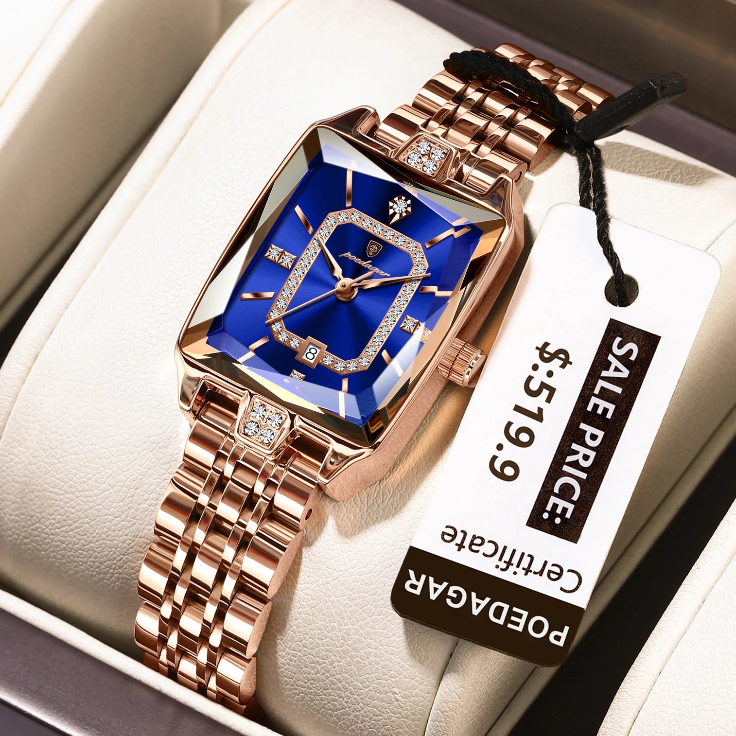 Luxury Ladies Quartz Watch – Poedagar Elegance™