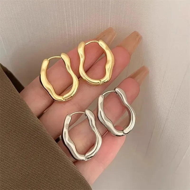 Irregular Metallic Hoops – Auria™