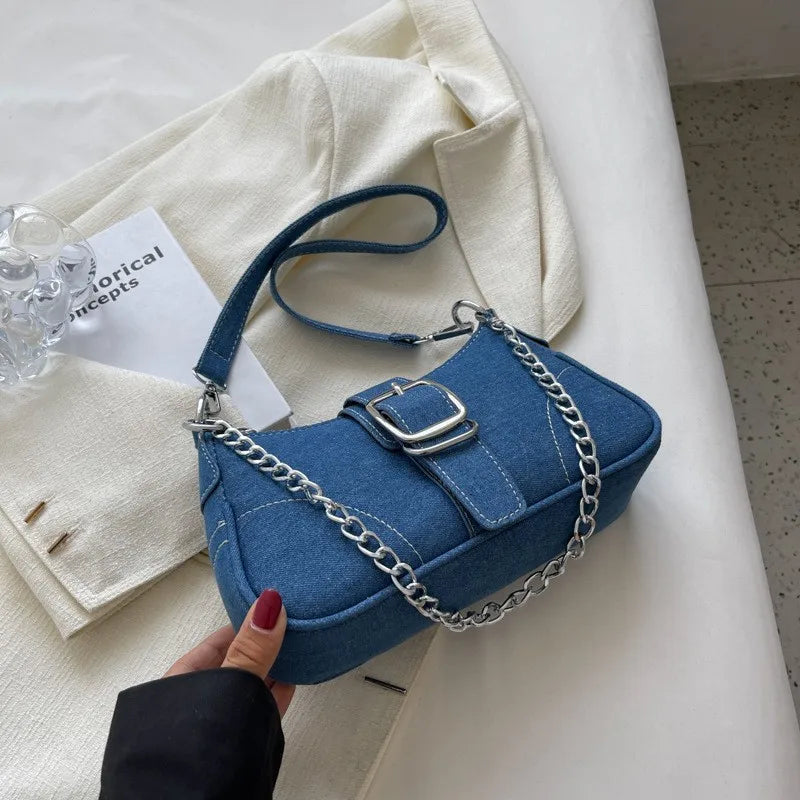 Denim Crossbody Bag – IndigoMuse™