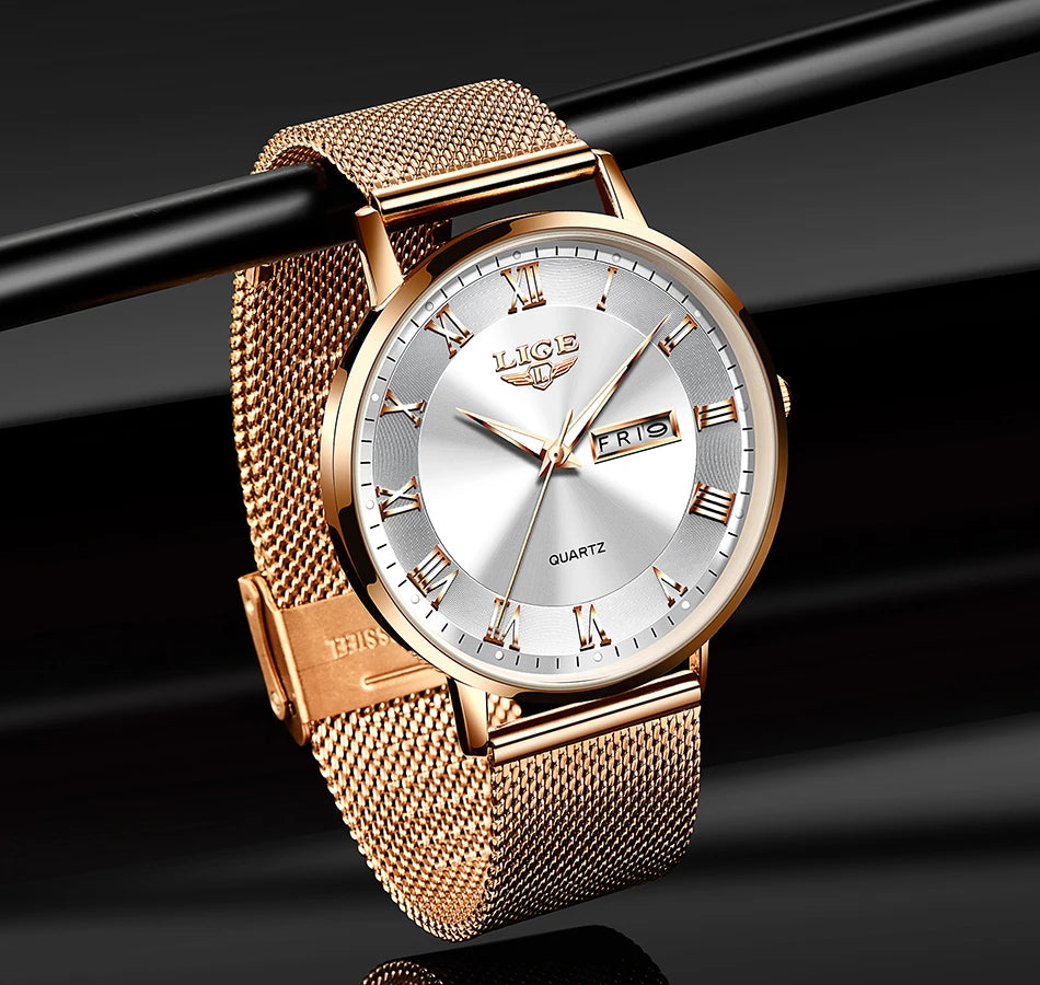 LIGE Luxury Bracelet Watch – 2024 Edition