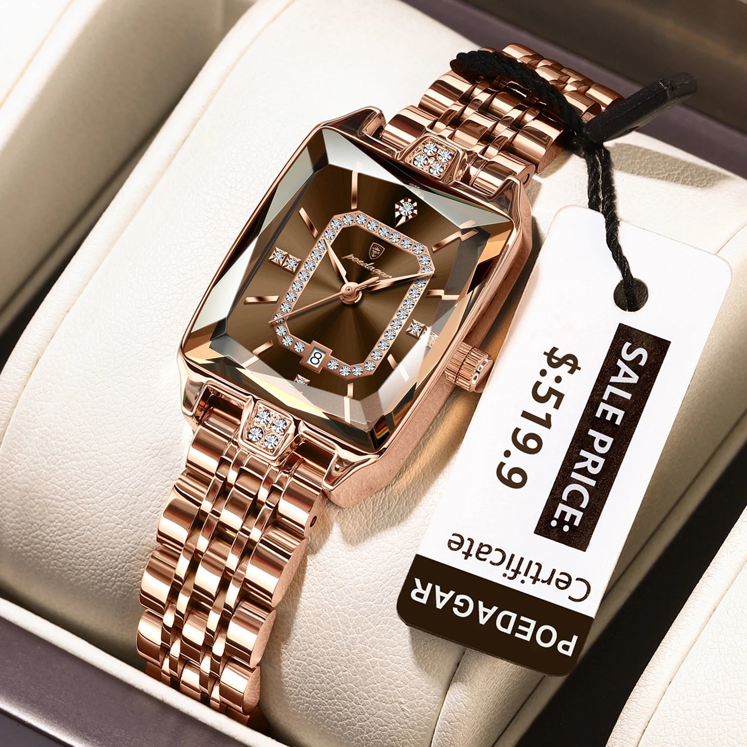 Luxury Ladies Quartz Watch – Poedagar Elegance™