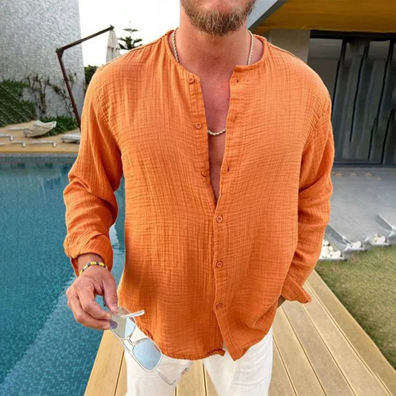 Wrinkle-Layer Shirt – DriftLinen™