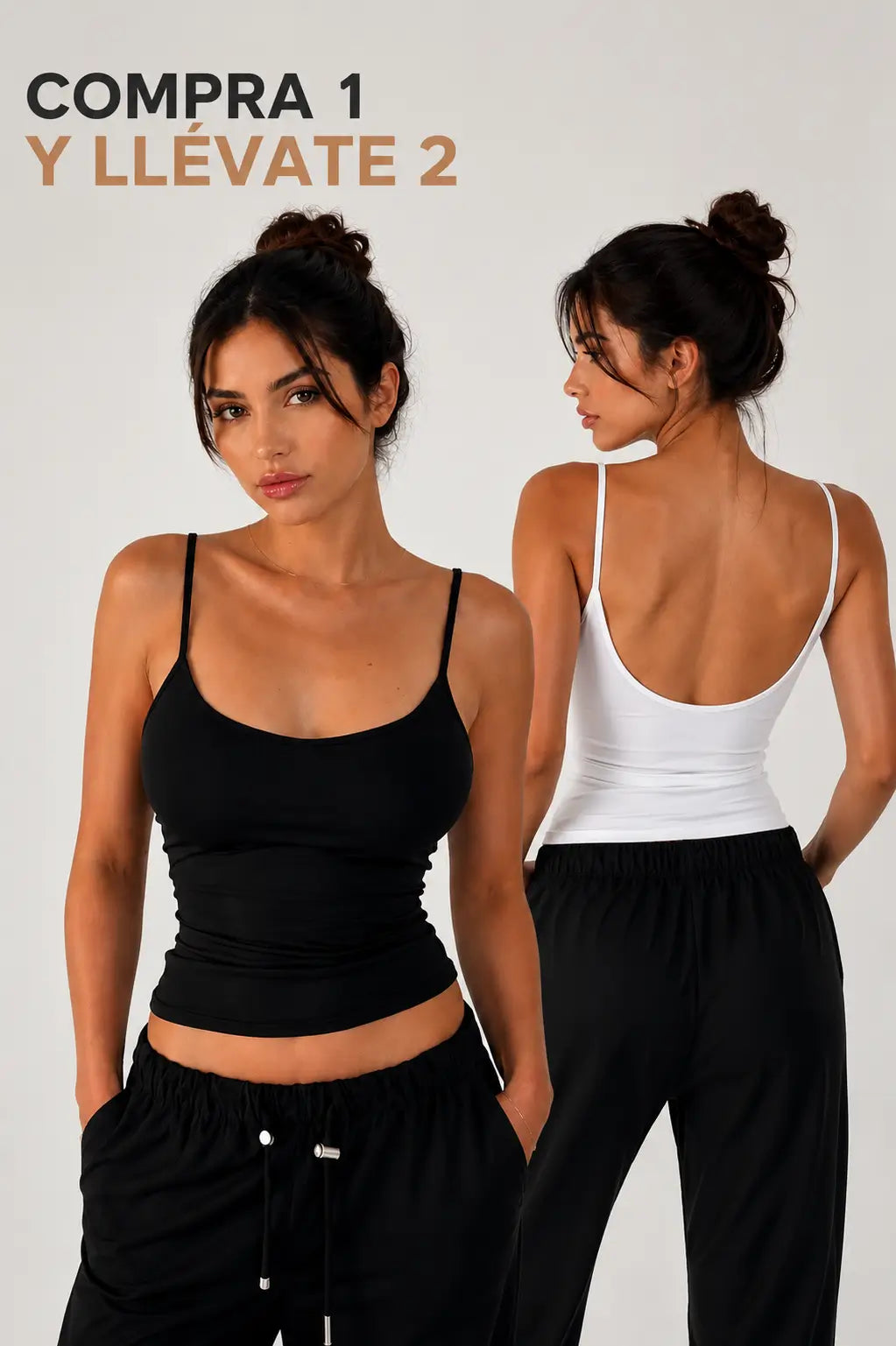 Top Stretch Espalda Descubierta - Compra 1 y llévate 2